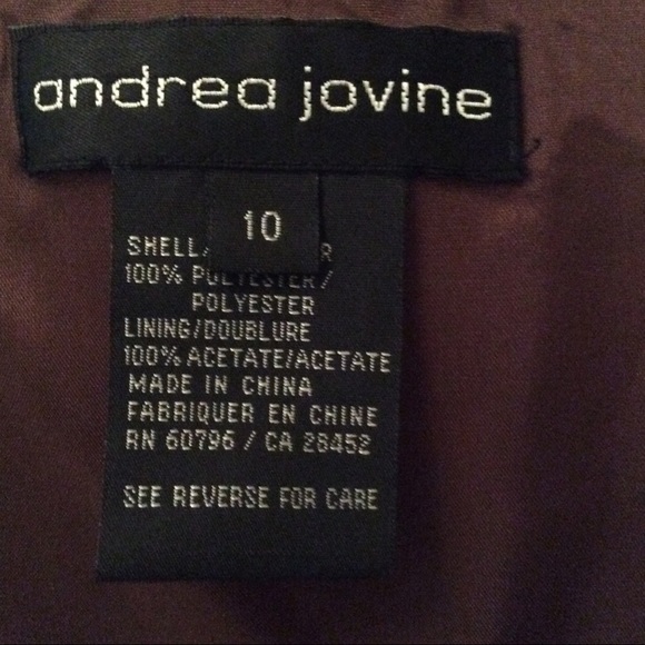 Chocolate evening coat and dress - Picture 5 of 8